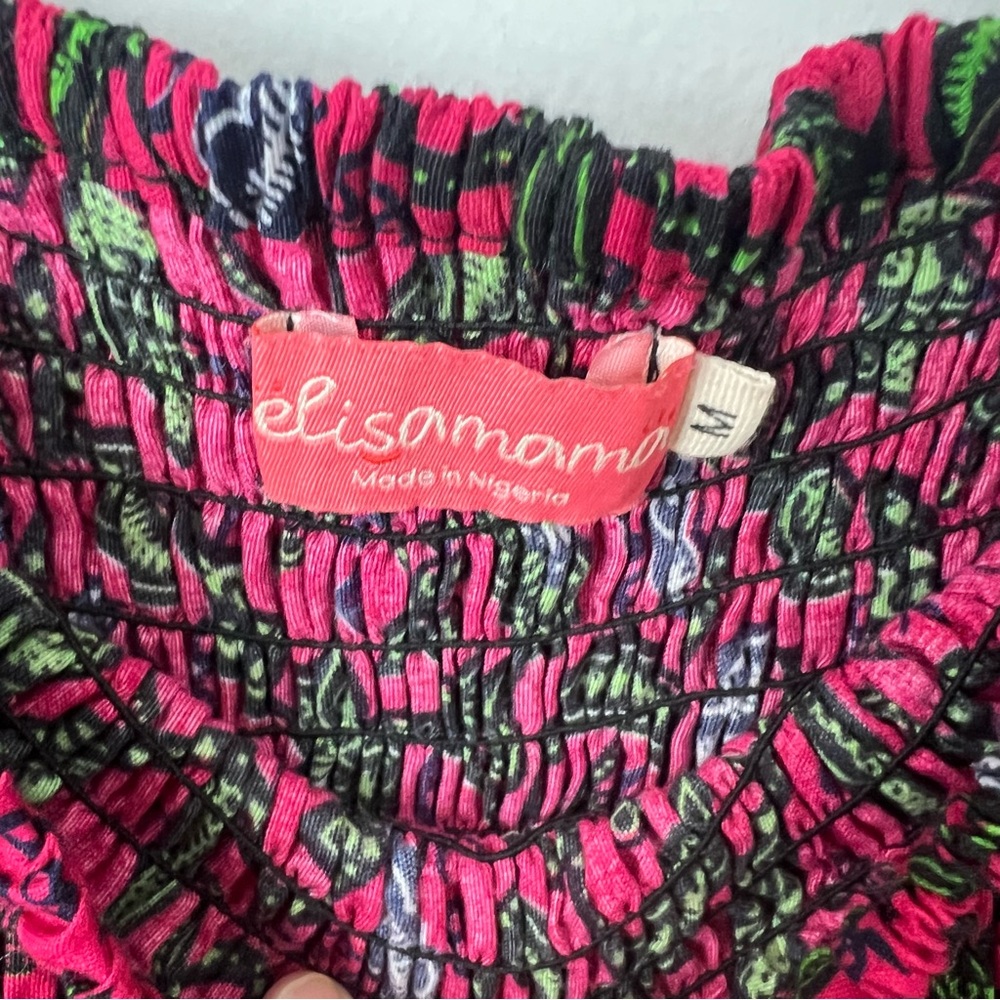 Elisamama Tiered Ruffles Ruched Dress - Picture 4 of 6
